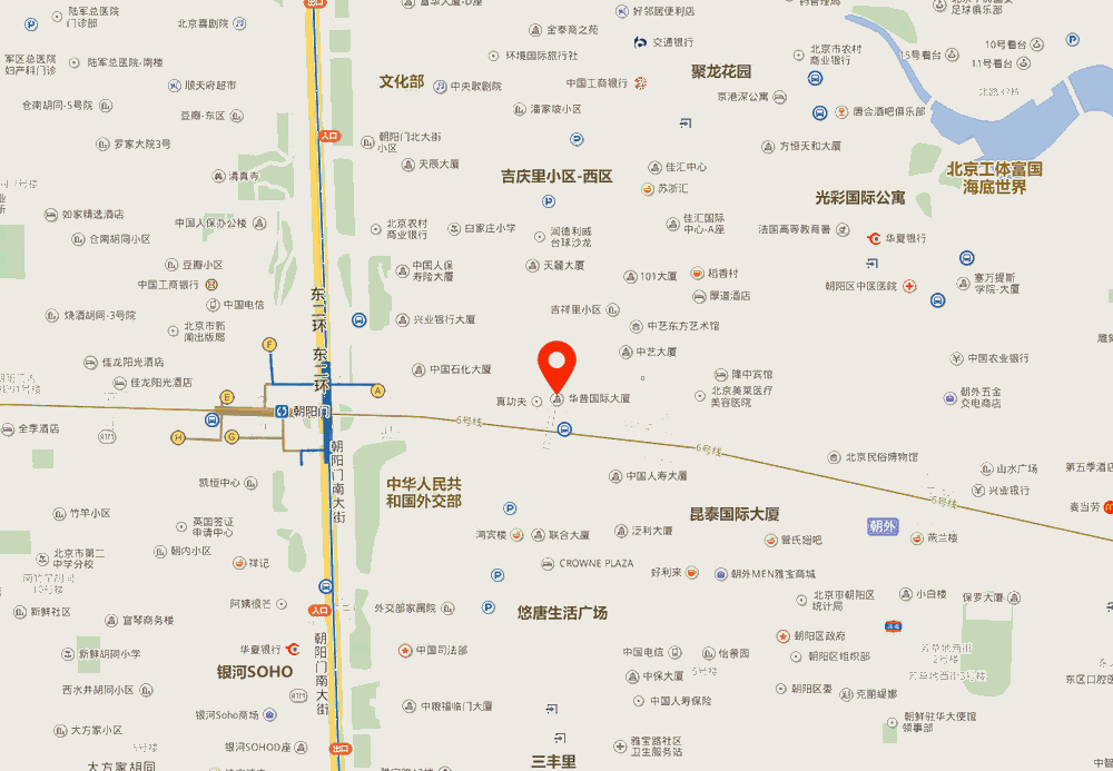 华普国际大厦位置地图